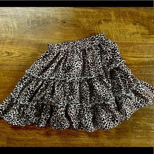 Leopard print skirt